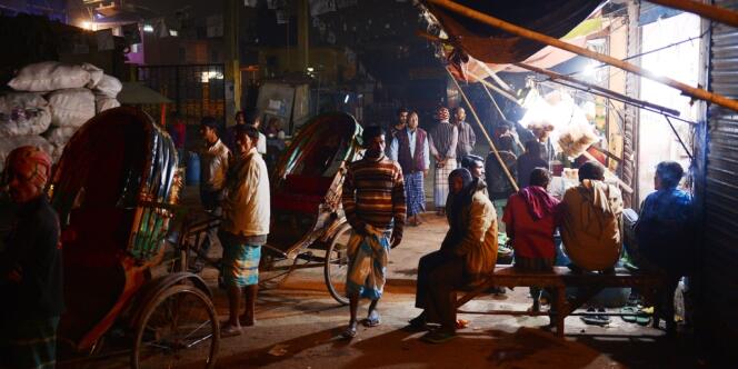 Dans un quartier de la vieille ville de Dacca, le 3 janvier. 
