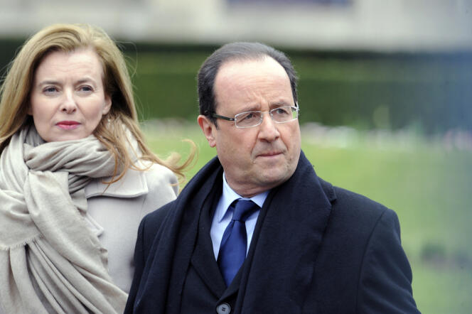 François Hollande et Valérie Trierweiler le 6 avril 2013 à Tulle en Corrèze. 