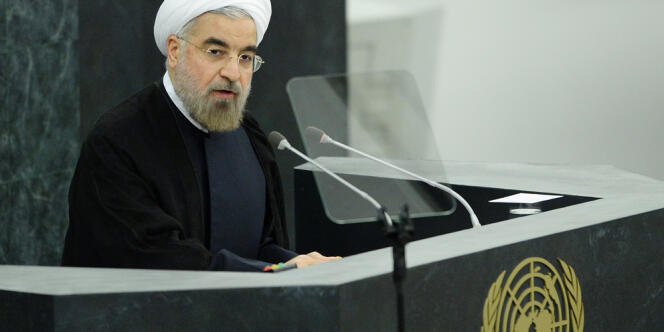 Le discours du président iranien, Hassan Rohani, le 24 septembre 2013 à New York, devant l'Assemblée générale des Nations unies. 