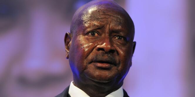 Le président ougandais Yoweri Museveni, lors d'une conférence en juillet 2012 à Londres.