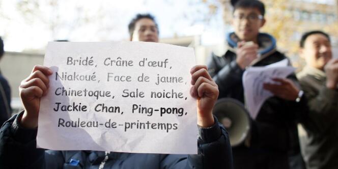 Manifestation contre le racisme anti-chinois organisée par l'association 