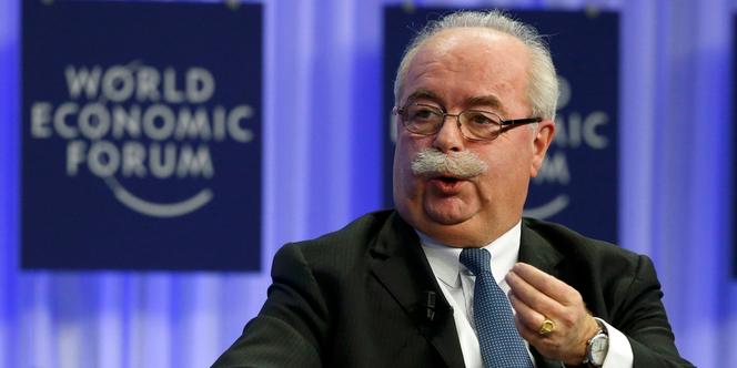 Christophe de Margerie, PDG de Total, au forum économique de Davos, le 25 janvier.