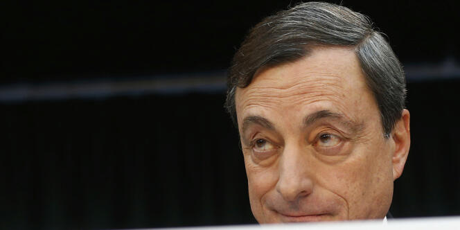 Mario Draghi, président de la BCE, le 9 janvier, à Francfort, siège de l’institution. 