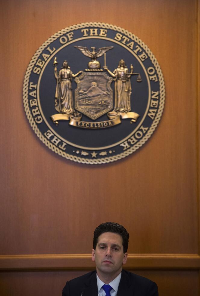 Le surintendant des services financiers de l'Etat de New York, Benjamin Lawsky, le 29 janvier. 