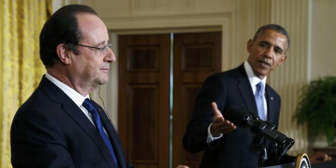 François Hollande et Barack Obama ont donné une conférence de presse commune à la Maison Blanche, lundi.