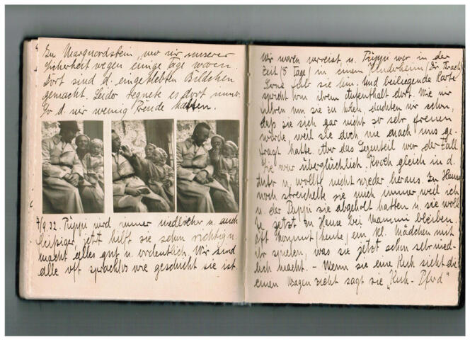  Le journal d'enfance dans lequel Marga Himmler realtait l'évolution de Gudrun. Le 7 septembre 1932, elle écrivait : 