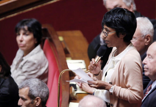 Ericka Bareigts, députée (PS) de la Réunion, à l'Assemblée en juillet 2012.