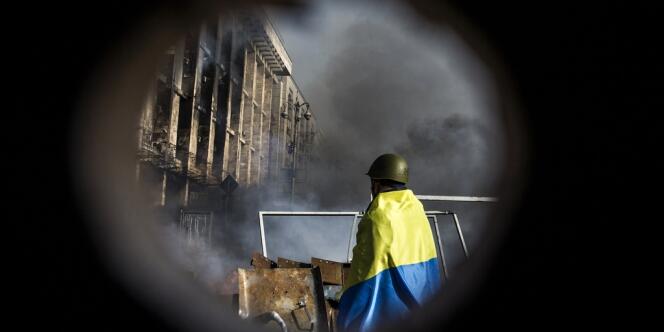 L'Ukraine est la principale cible du virus Snake, notamment depuis l'accélération de la crise politique — ici, la place de l'Indépendance à Kiev, le 19 février.