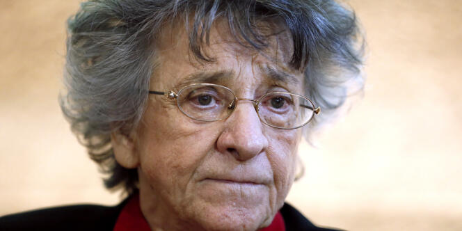 La psychanalyse et militante féministe Antoinette Fouque à Paris, le 22 novembre 2013.