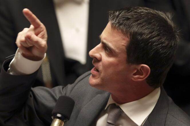 Manuel Valls, le 25 février à l'Assemblée nationale.