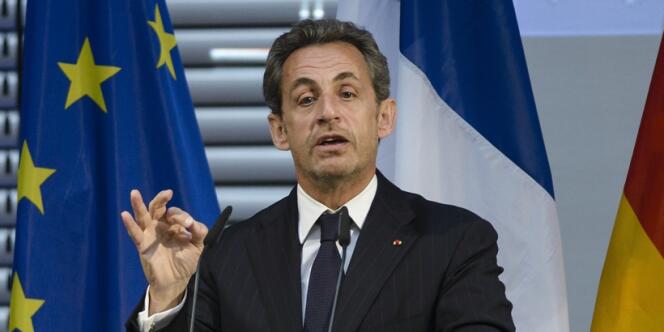 Nicolas Sarkozy à Berlin, le 28 février.