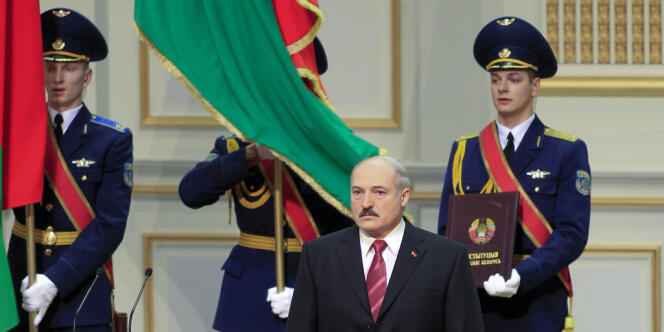 Le président biélorusse Alexandre Loukachenko, le 21 janvier 2011, à Minsk.