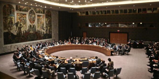 Réunion du Conseil de sécurité des Nations unies sur l'Ukraine, le 3 mars, à New York.
