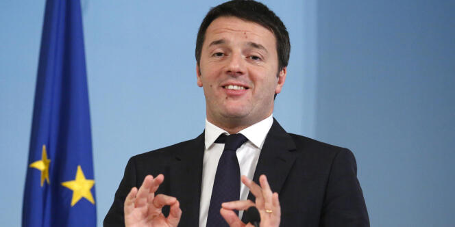Matteo Renzi, le président du conseil italien, le 12 mars, à Rome. 