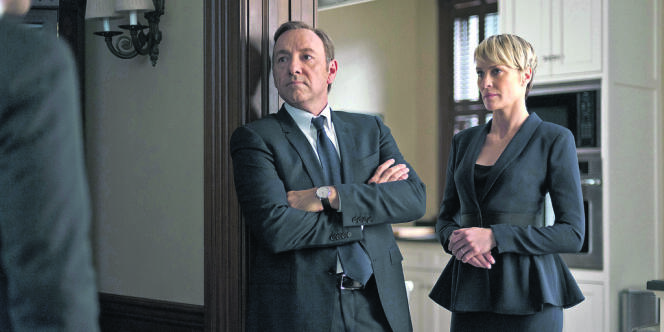Kevin Spacey et Robin Wright, les acteurs principaux de la série « House of Cards », produite par Netflix.