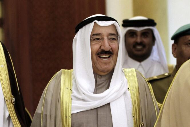 L’émir du Koweït, Sabah Al-Ahmed Al-Sabah, en décembre 2012 lors d'une réunion du Conseil de coopération du Golfe (CCG) à Barheïn.