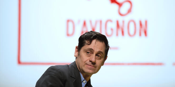 Olivier Py, directeur du Festival d'Avignon, le 20 mars 2014.