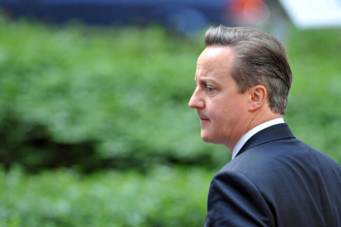Le premier ministre britannique, David Cameron, à Bruxelles, le 21 mars.