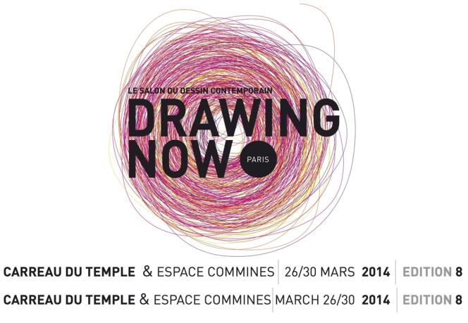 Visuel du Salon du dessin contemporain, Drawing Now, au Carreau du Temple à Paris, du 26 au 30 mars 2014.