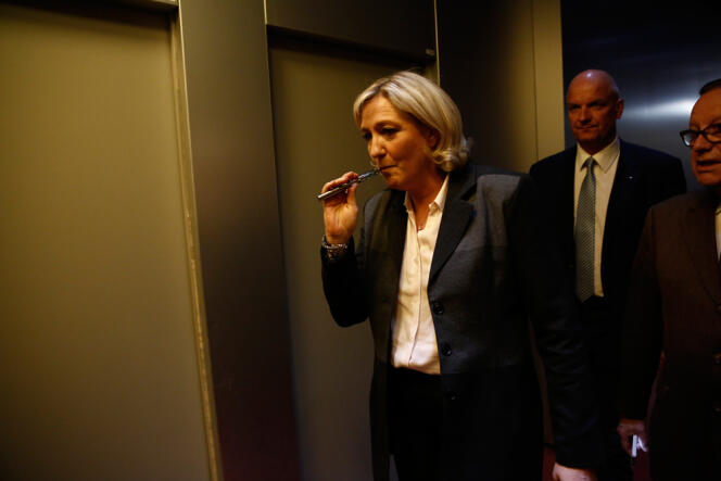 La présidente du Font national, Marine Le Pen, à France Télévisions.