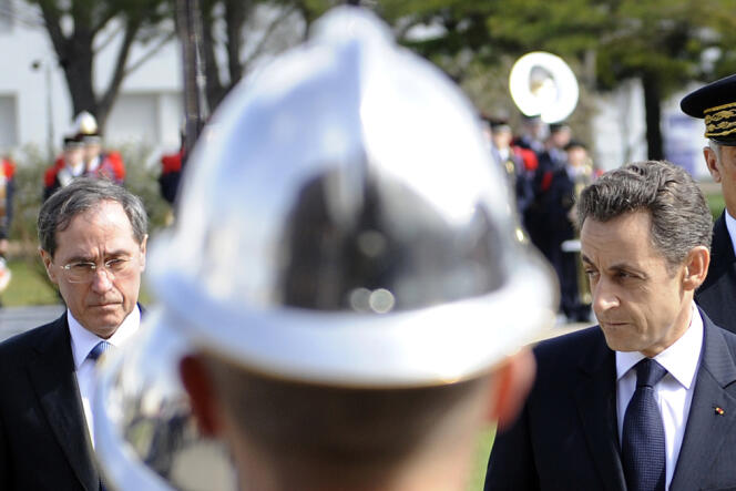 Claude Guéant, alors ministre de l'intérieur, et Nicolas Sarkozy, en mars 2011.