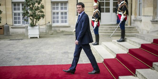 Manuel Valls, à Matignon, le 4 avril.