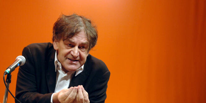 Alain Finkielkraut lors d'un débat organisé à la Maison de la culture de Grenoble, en septembre 2007.