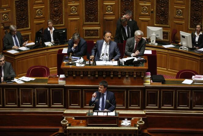 Discours de Manuel Valls au Sénat, mercredi 9 avril.