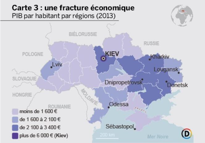 Carte économique de l'Ukraine