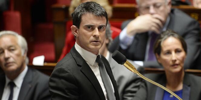Manuel Valls, le 15 avril à l'Assemblée nationale.