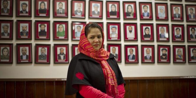 La soeur de Mariam Koofi,  Fawzia Koofi, le 17 mars 2014 à Kaboul. 