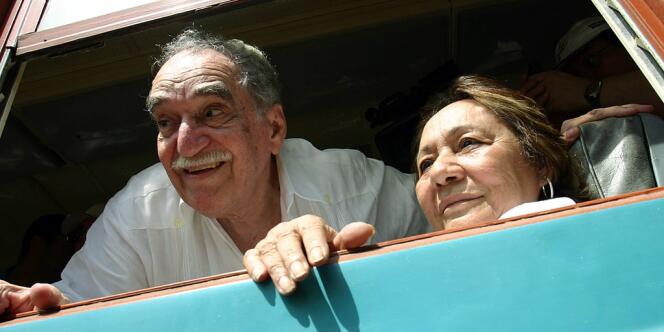 Gabriel Garcia Marquez et sa femme Mercedes Barcha en Colombie, en 2007.