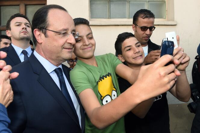 François Hollande à Carmaux, le 23 avril.