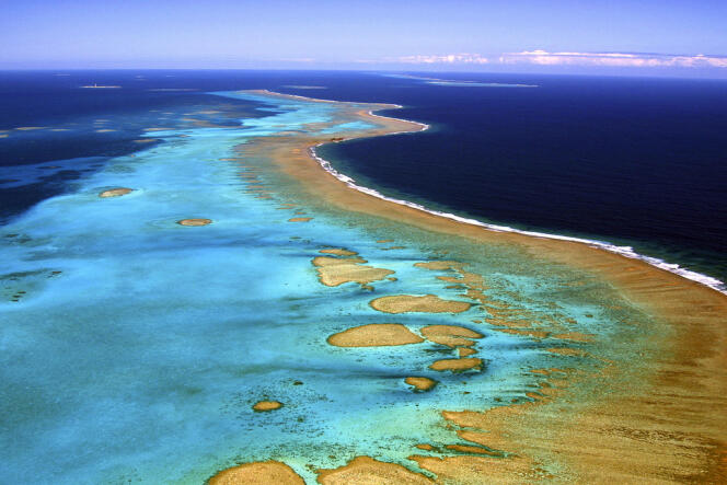La barrière de corail de Nouvelle-Calédonie, l'une des plus vastes au monde.