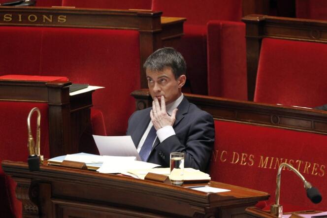 Manuel Valls à l'Assemblée nationale, le 29 avril.