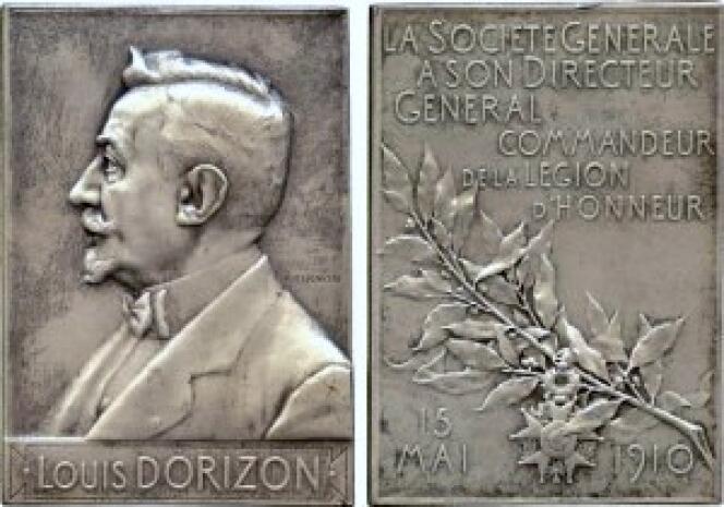 Hommage de la Société générale à celui qui la dirigea de 1896 à 1913, Louis Dorizon.