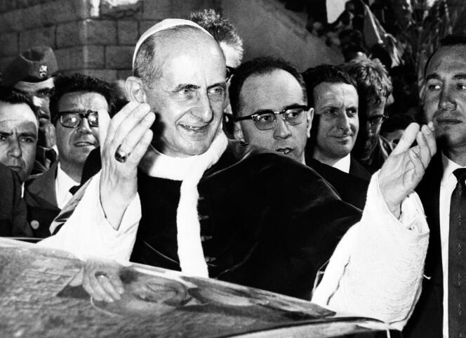 Paul VI à Nazareth, en 1964.