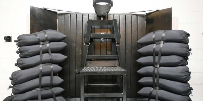 La salle utilisée par le peloton d'exécution à la prison d'Etat de Draper, dans l'Utah.