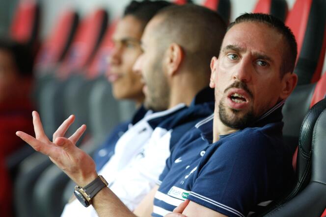 Franck Ribéry, le 1er juin 2014 à Nice.