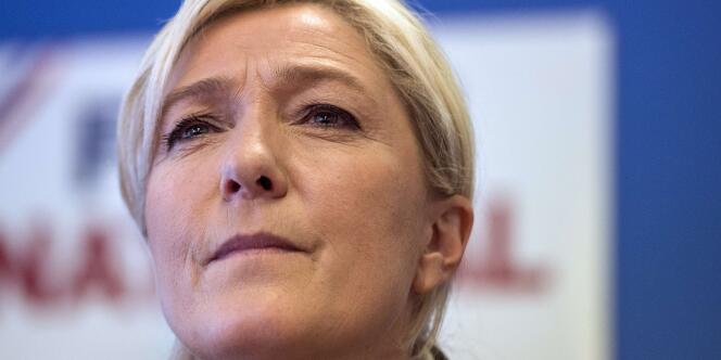 La présidente du Front national, Marine Le Pen, en mai. 