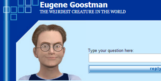Eugene Goostman, tel que dépeint par le site de PrincetonAI, où une version du programme informatique est hébergée.