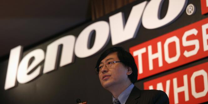 Le PDG du groupe chinois Lenovo, le 21 mai 2014.