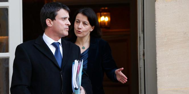 Cécile Duflot et Manuel Valls à Matignon, en février 2013.