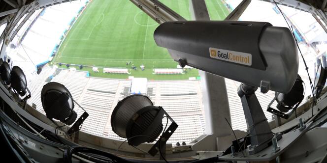 Une caméra utilisée pour la technologie Goal Control au Mondial 2014.