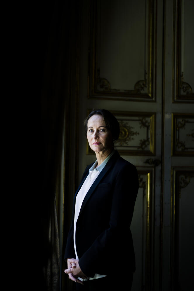 Segolène Royal, le 17 juin 2014 dans son bureau au ministère du développement durable.