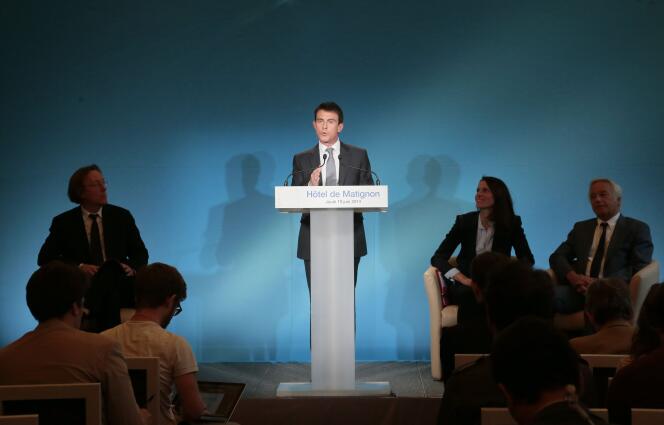 Manuel Valls lors de sa conférence de presse le 19 juin.