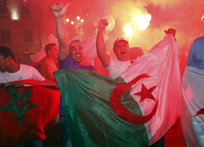 A Marseille, après la qualification de l'Algérie, le 26 juin.