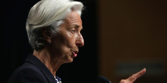 Christine Lagarde, directrice générale du FMI, le 2 juillet 2014, à Washington.