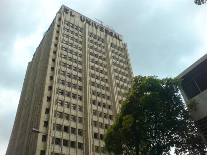 Le siège du quotidien El Universal à Caracas.