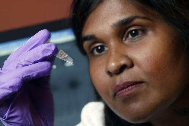 Deborah Persaud, virologue du centre hospitalier universitaire Johns-Hopkins à Baltimore, principale auteure de l'étude clinique qui avait annoncé le 1er cas de guérison 